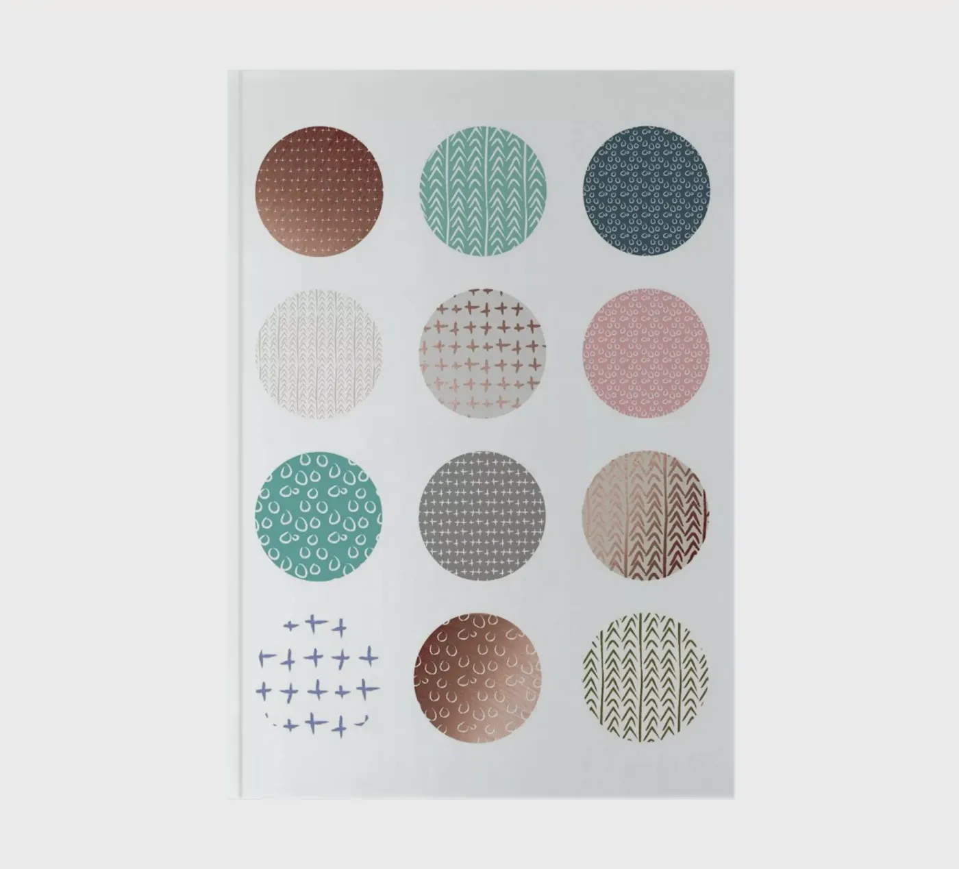 Bronze Pattern Dots notebook by Maria Kritzas