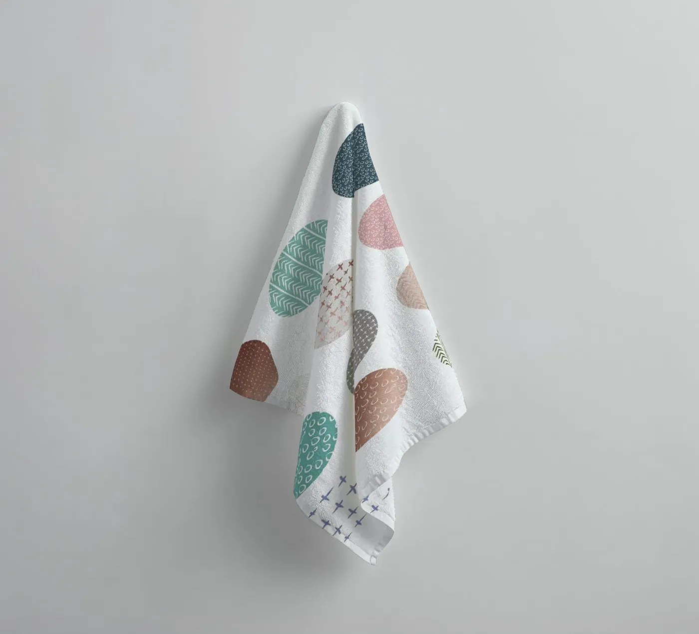 Bronze Pattern Dots towel by Maria Kritzas