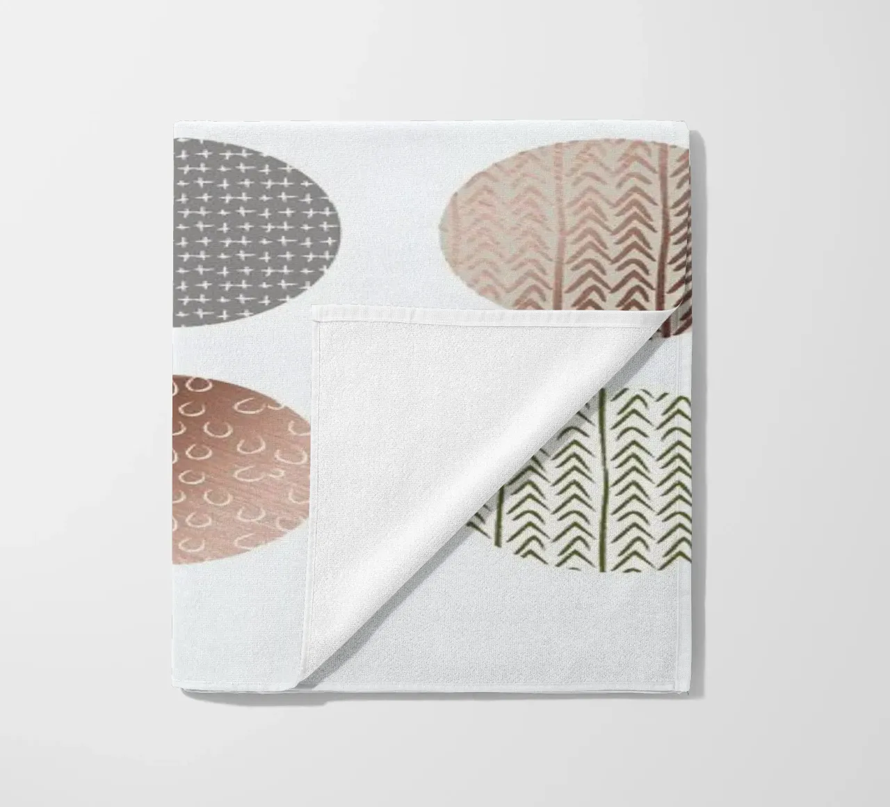 Bronze Pattern Dots beach towel by Maria Kritzas