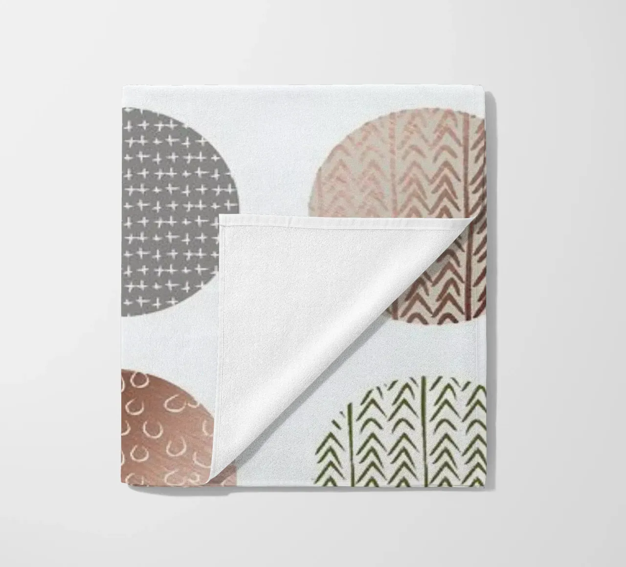 Bronze Pattern Dots beach towel by Maria Kritzas