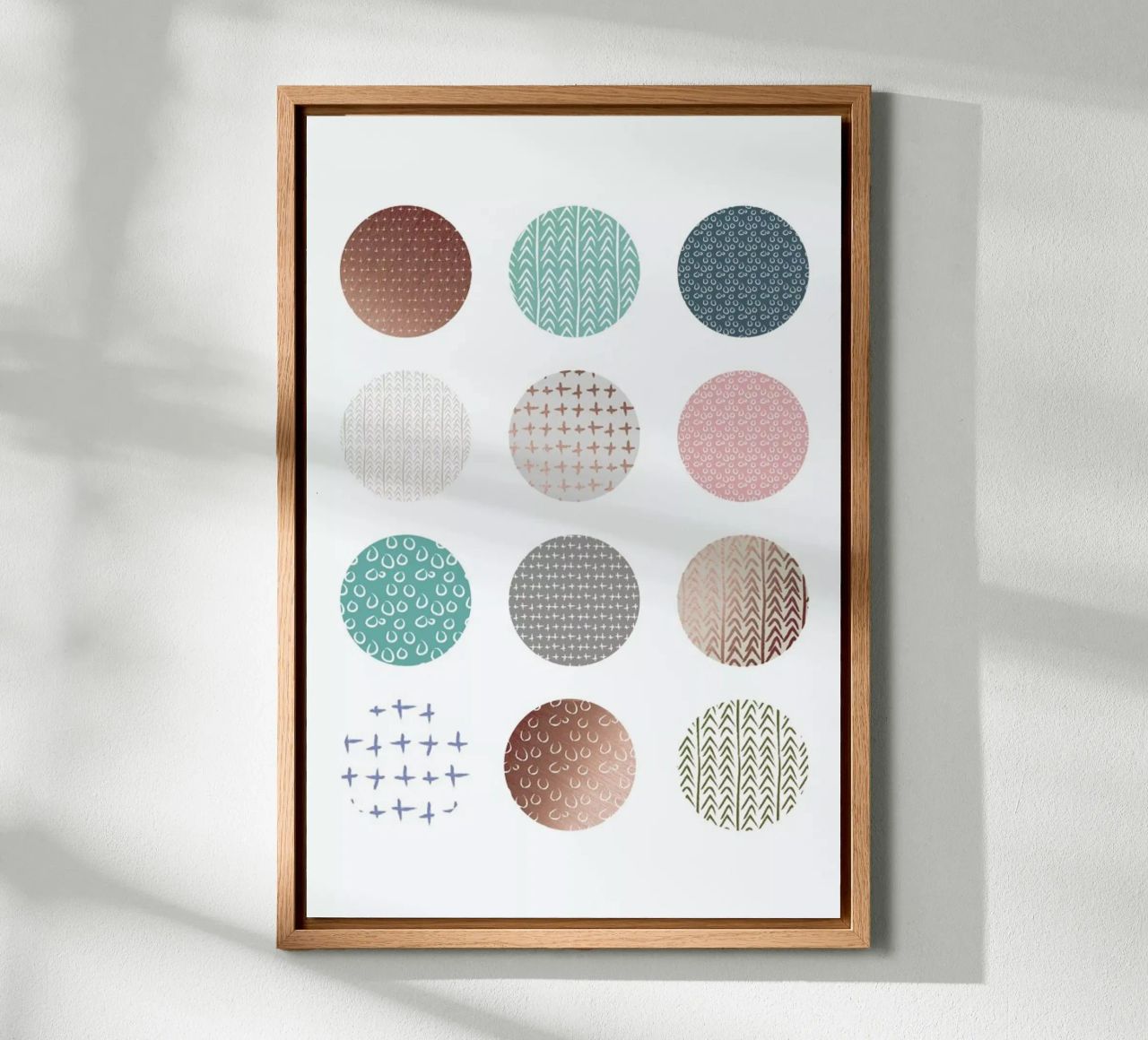 Bronze Pattern Dots alluminio dibond da Maria Kritzas