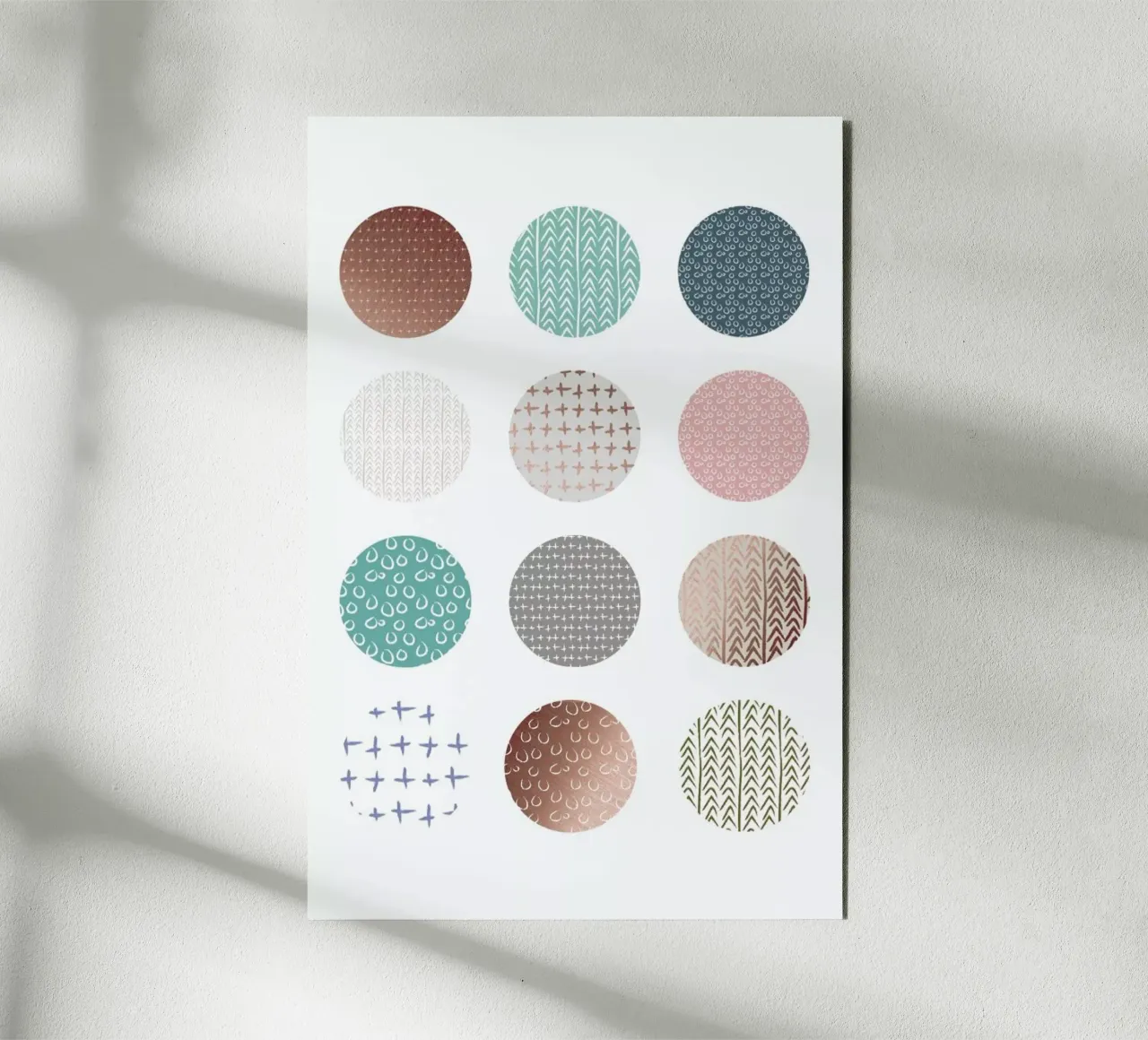 Bronze Pattern Dots forex plate by Maria Kritzas