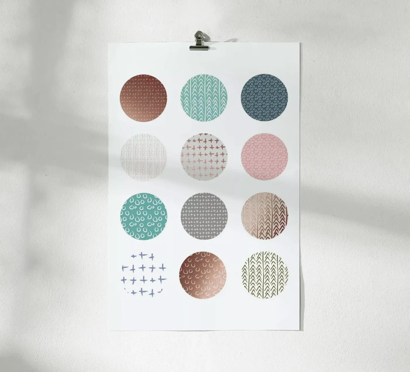 Bronze Pattern Dots poster da Maria Kritzas