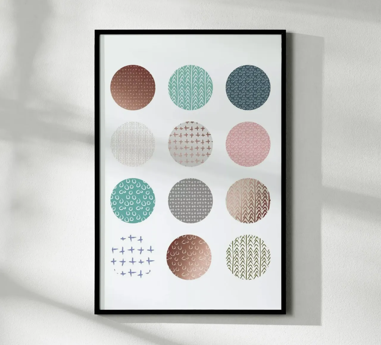 Bronze Pattern Dots Hahnemühle von Maria Kritzas