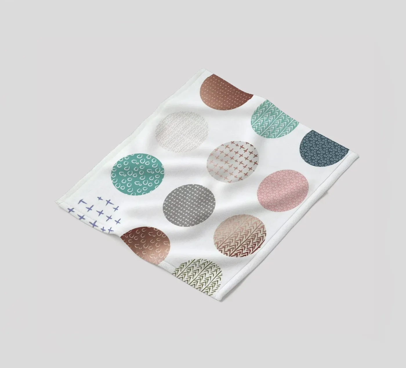 Bronze Pattern Dots Fleecedecke von Maria Kritzas