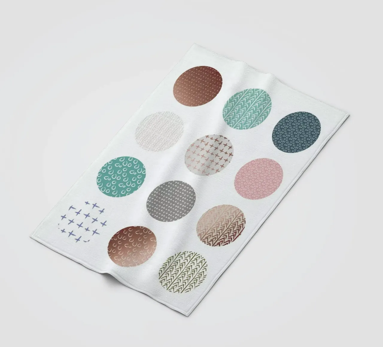 Bronze Pattern Dots fleecedeken van Maria Kritzas