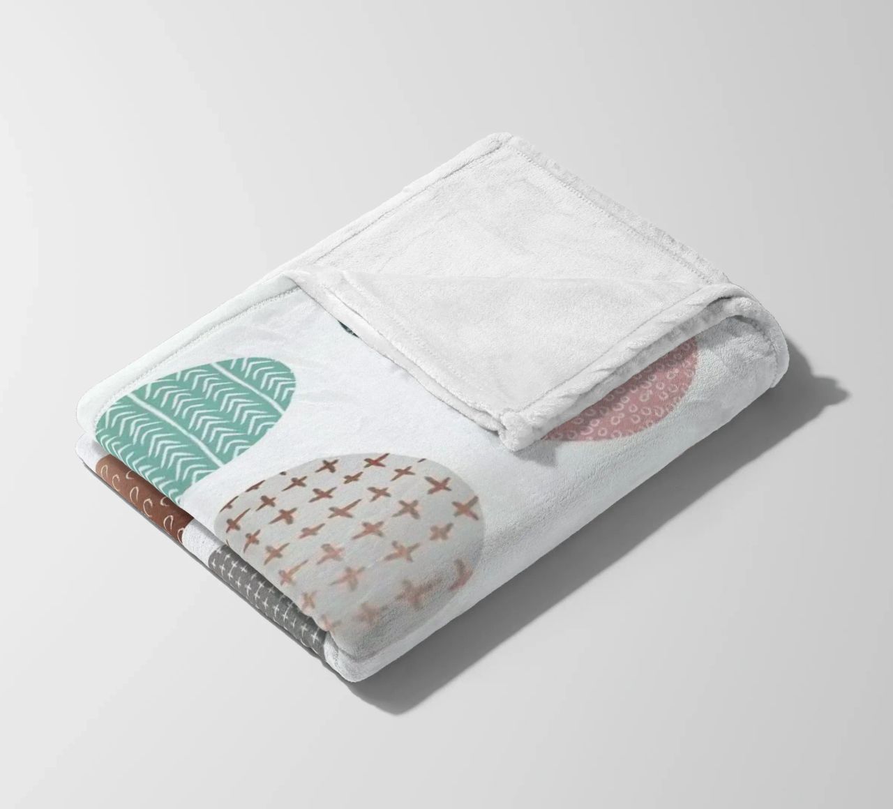 Bronze Pattern Dots fleece blanket by Maria Kritzas