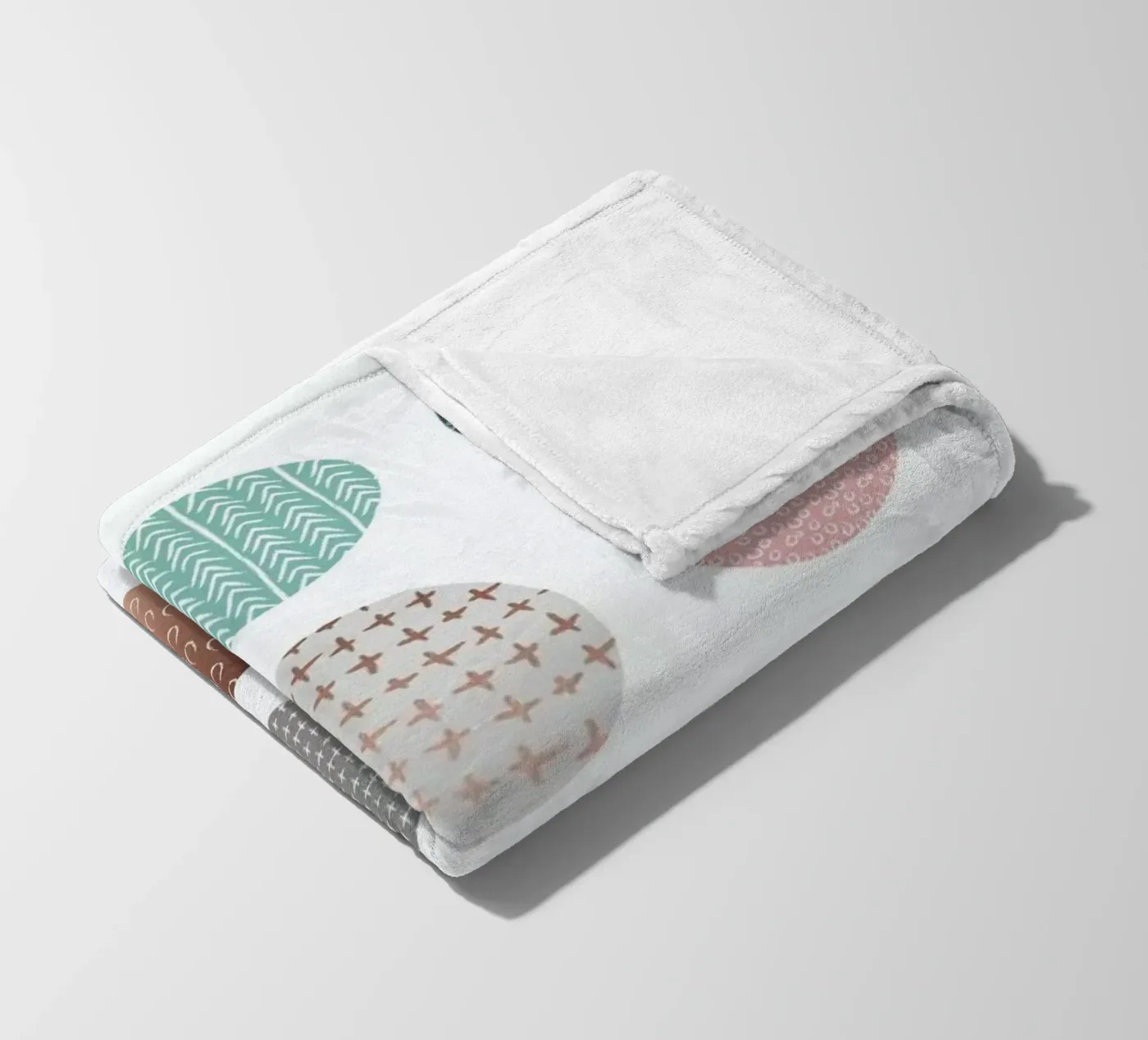 Bronze Pattern Dots Fleecedecke von Maria Kritzas