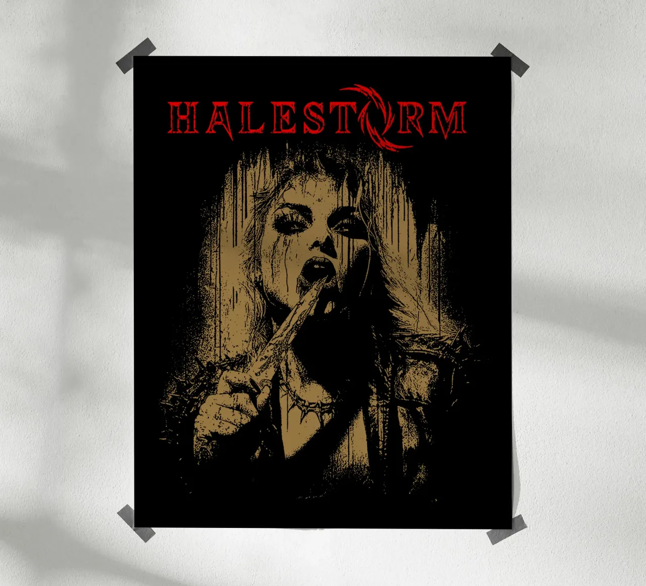 Groupe de filles vintage Halestrom poster de https://www.juniqe.com/uk/shop/Henndraws