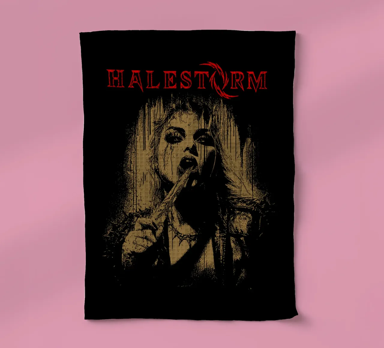 Groupe de filles vintage Halestrom torchon de https://www.juniqe.com/uk/shop/Henndraws