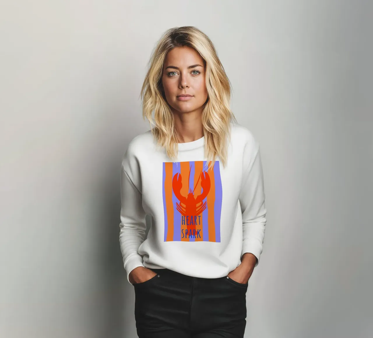 heart spark. Lobster. felpa da FRICKE DESIGN