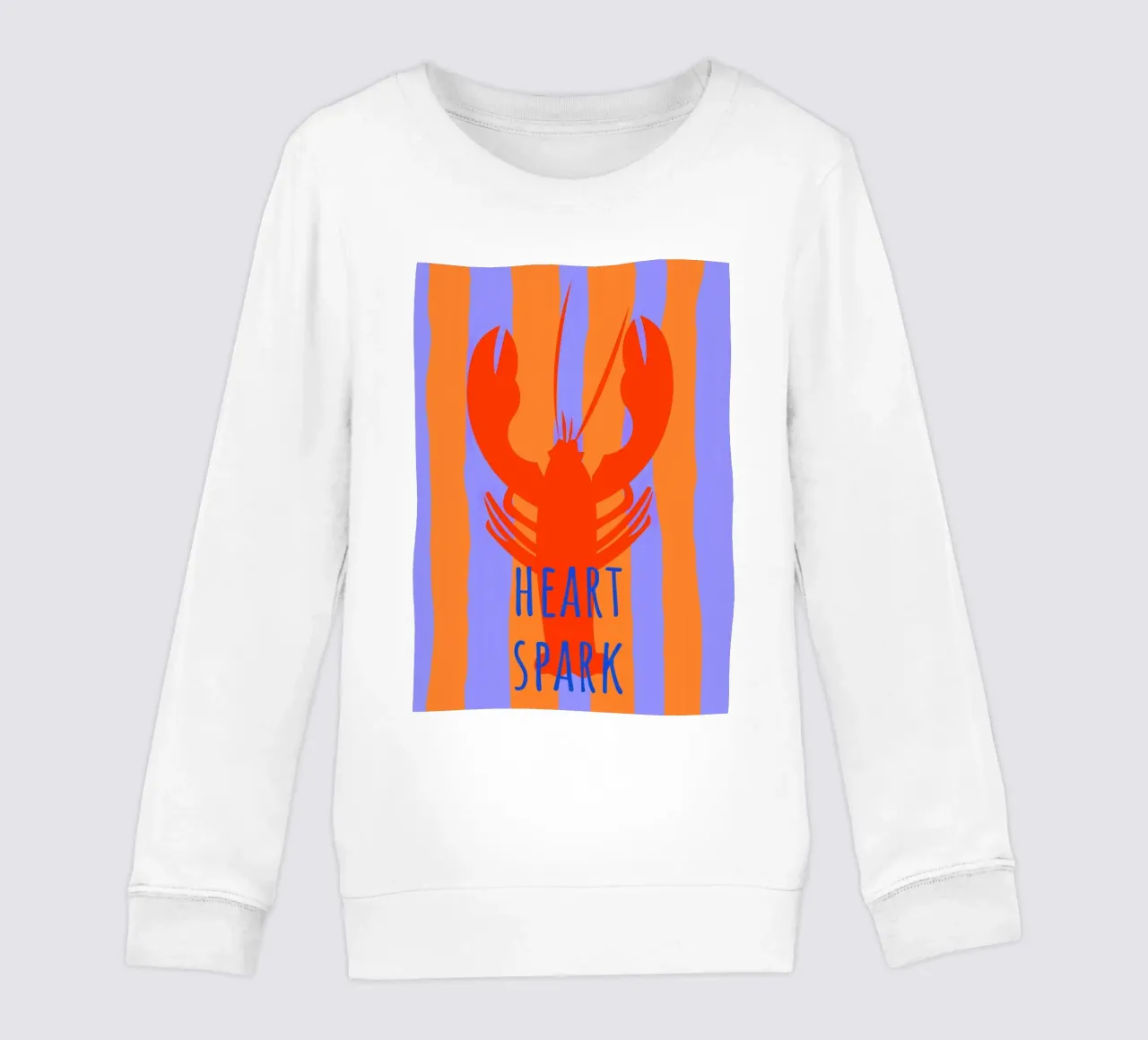 heart spark. Lobster. felpa bambino da FRICKE DESIGN