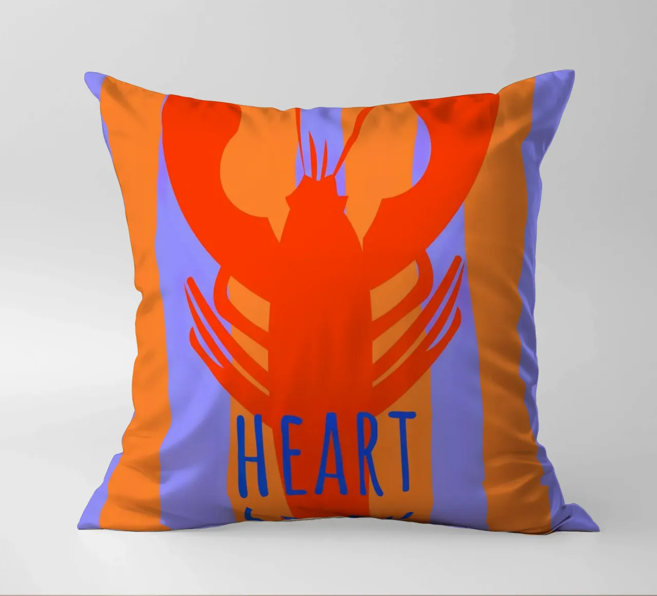 heart spark. Lobster. cuscino da FRICKE DESIGN