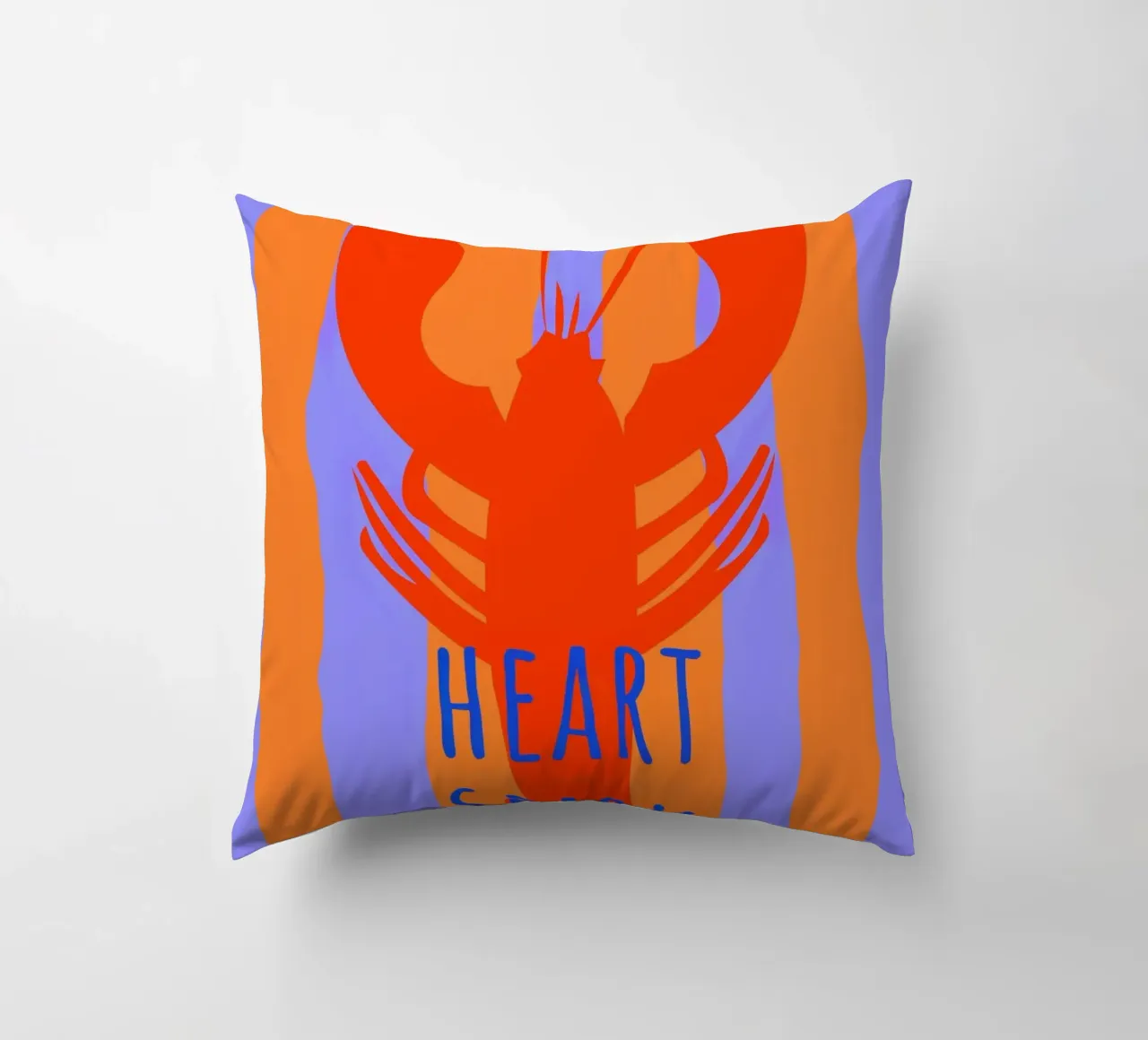 heart spark. Lobster. cuscino da FRICKE DESIGN