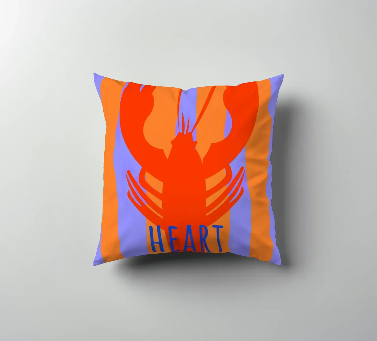 heart spark. Lobster. cuscino da FRICKE DESIGN