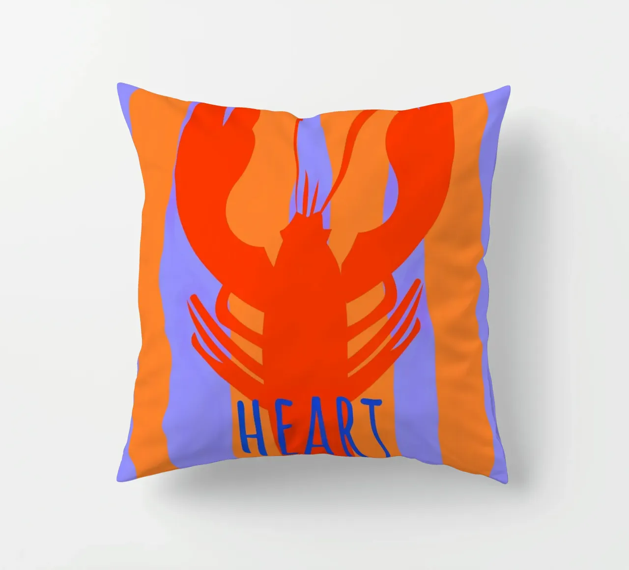heart spark. Lobster. cuscino da FRICKE DESIGN
