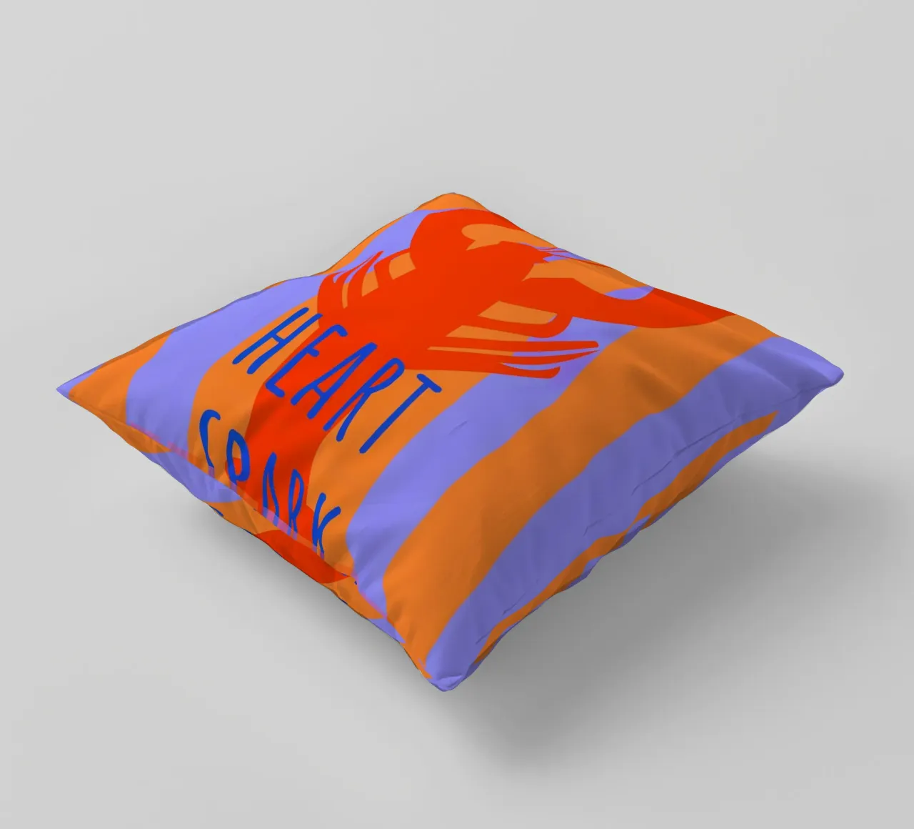 heart spark. Lobster. cuscino da FRICKE DESIGN