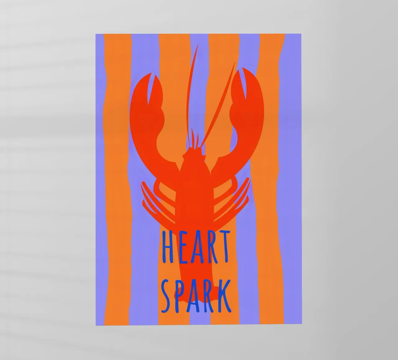 heart spark. Lobster. pellicola backlit da FRICKE DESIGN
