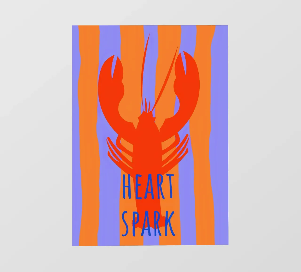 heart spark. Lobster. pellicola backlit da FRICKE DESIGN