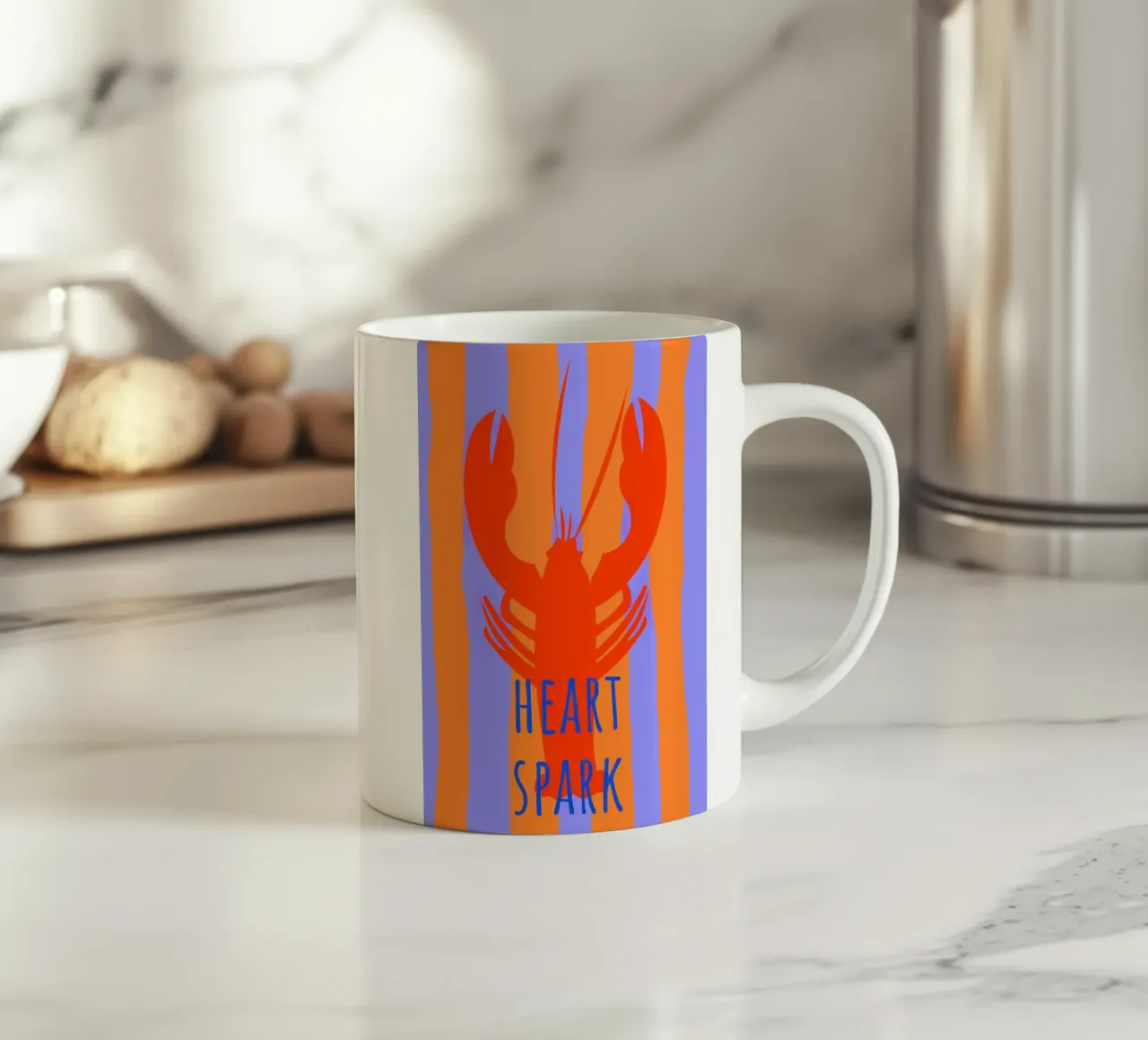 heart spark. Lobster. tazza in ceramica da FRICKE DESIGN