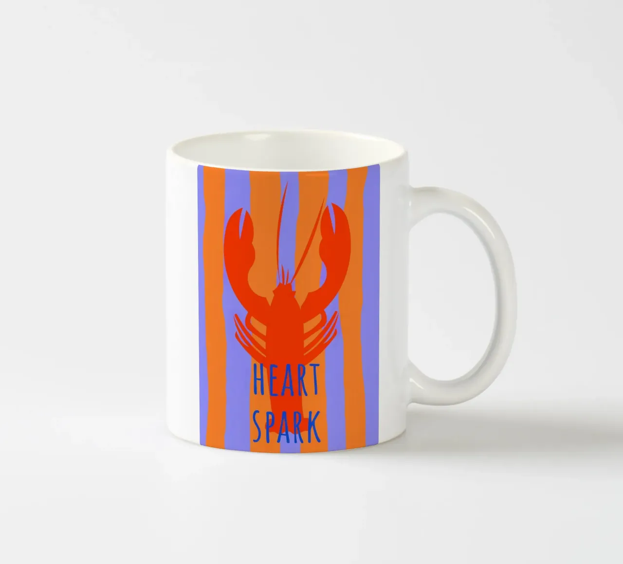 heart spark. Lobster. tazza in ceramica da FRICKE DESIGN