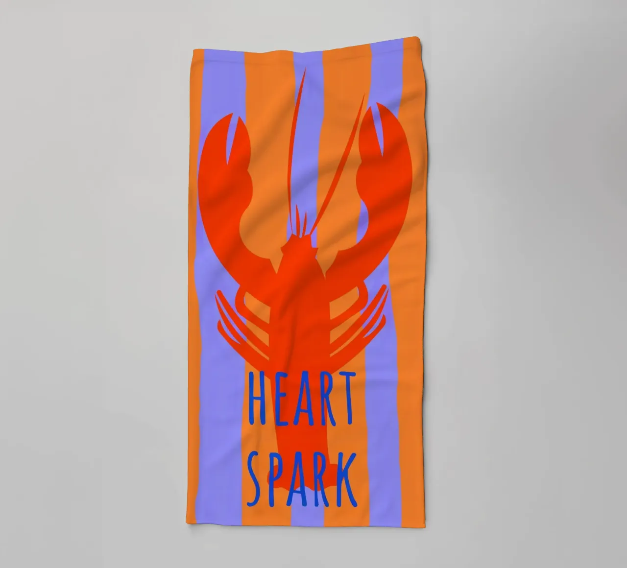 heart spark. Lobster. asciugamano da bagno da FRICKE DESIGN