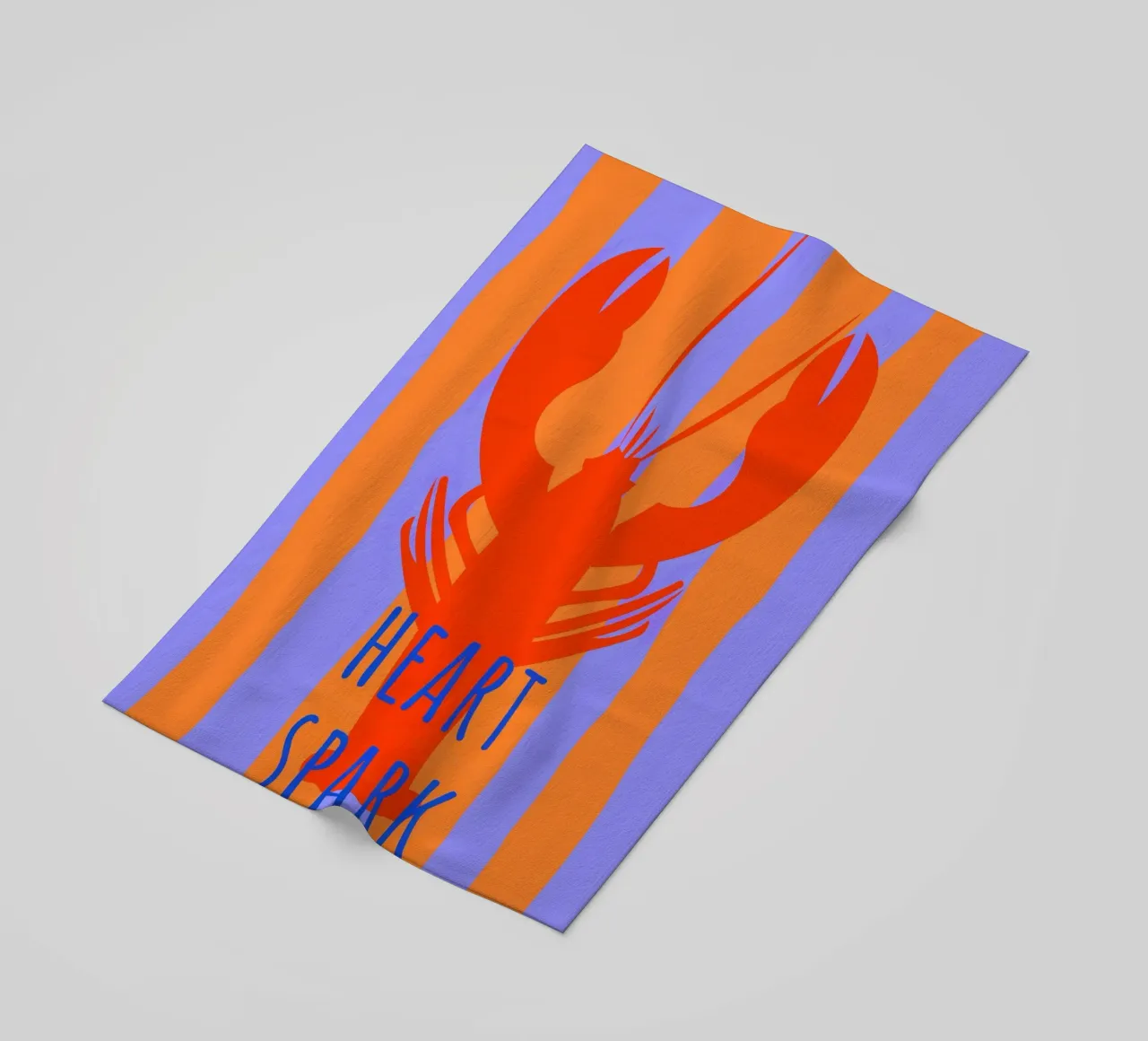 heart spark. Lobster. telo mare da FRICKE DESIGN