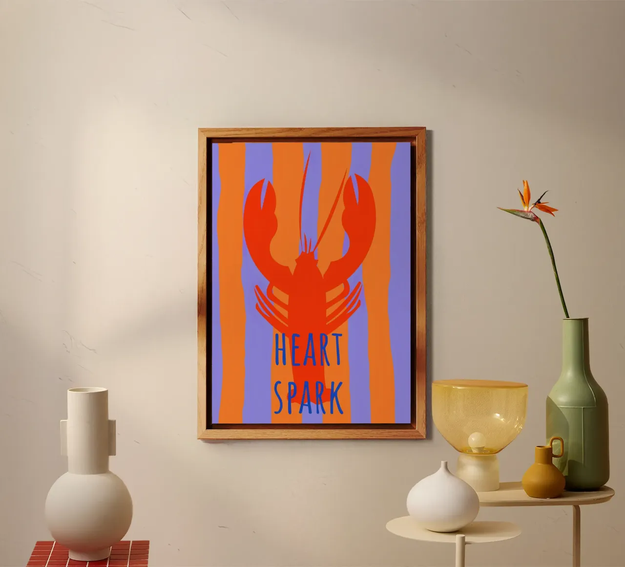 heart spark. Lobster. alluminio dibond da FRICKE DESIGN