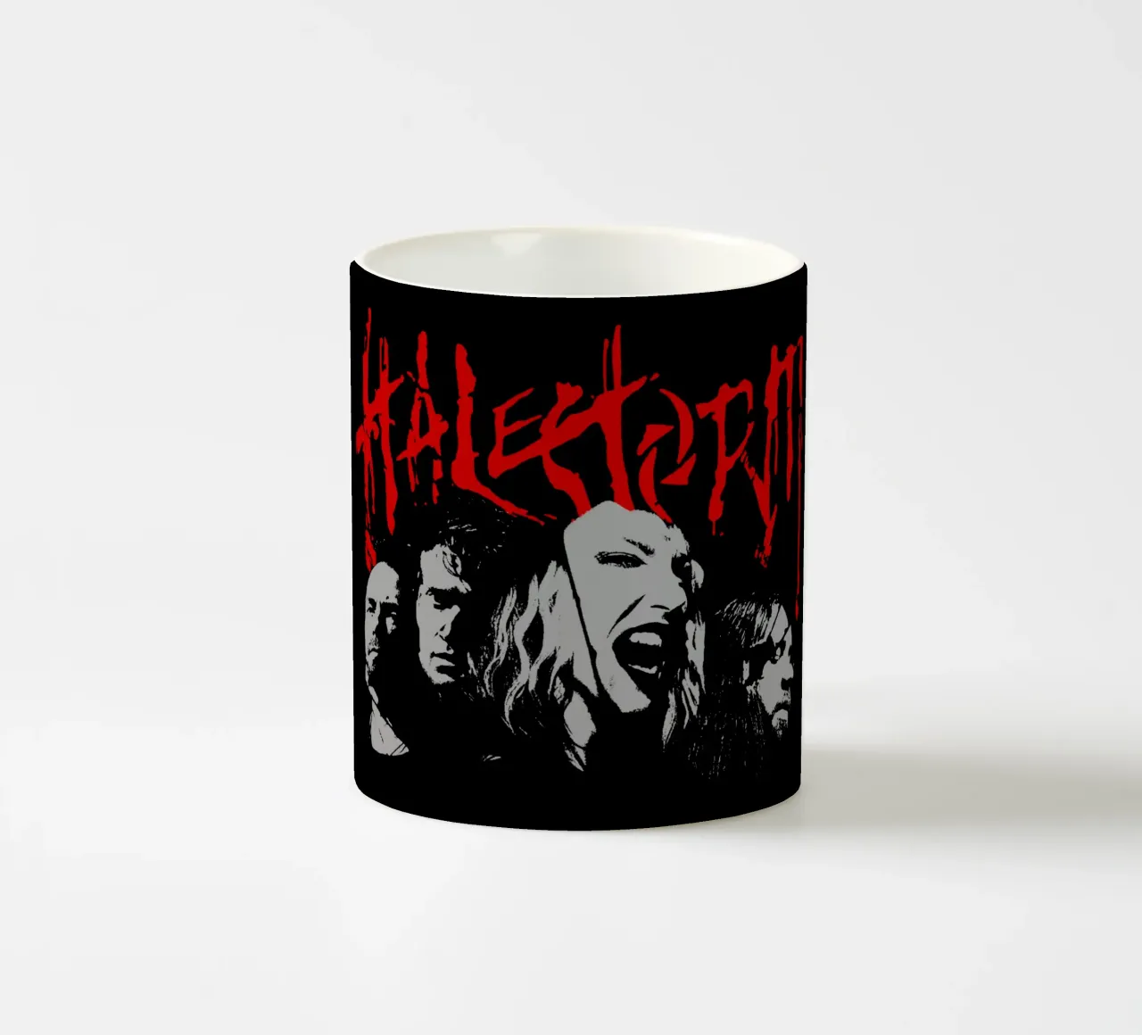 Banda di membri d'epoca Halestrom tazza in ceramica da https://www.juniqe.com/uk/shop/Henndraws
