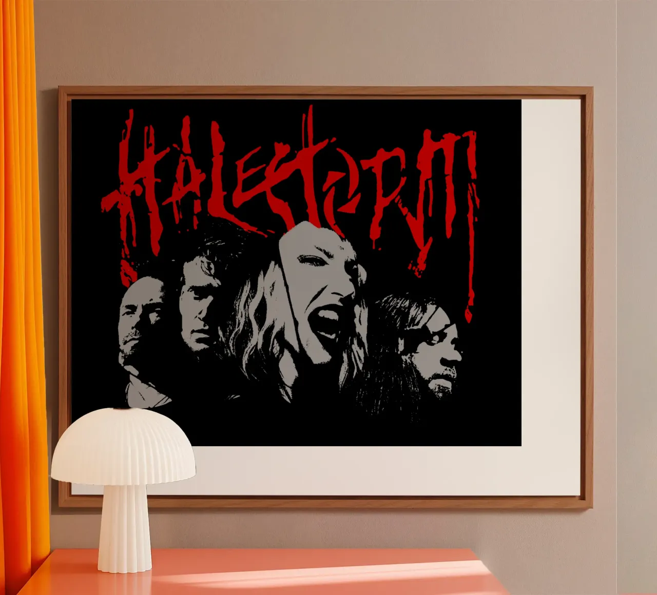 Banda di membri d'epoca Halestrom alluminio dibond da https://www.juniqe.com/uk/shop/Henndraws