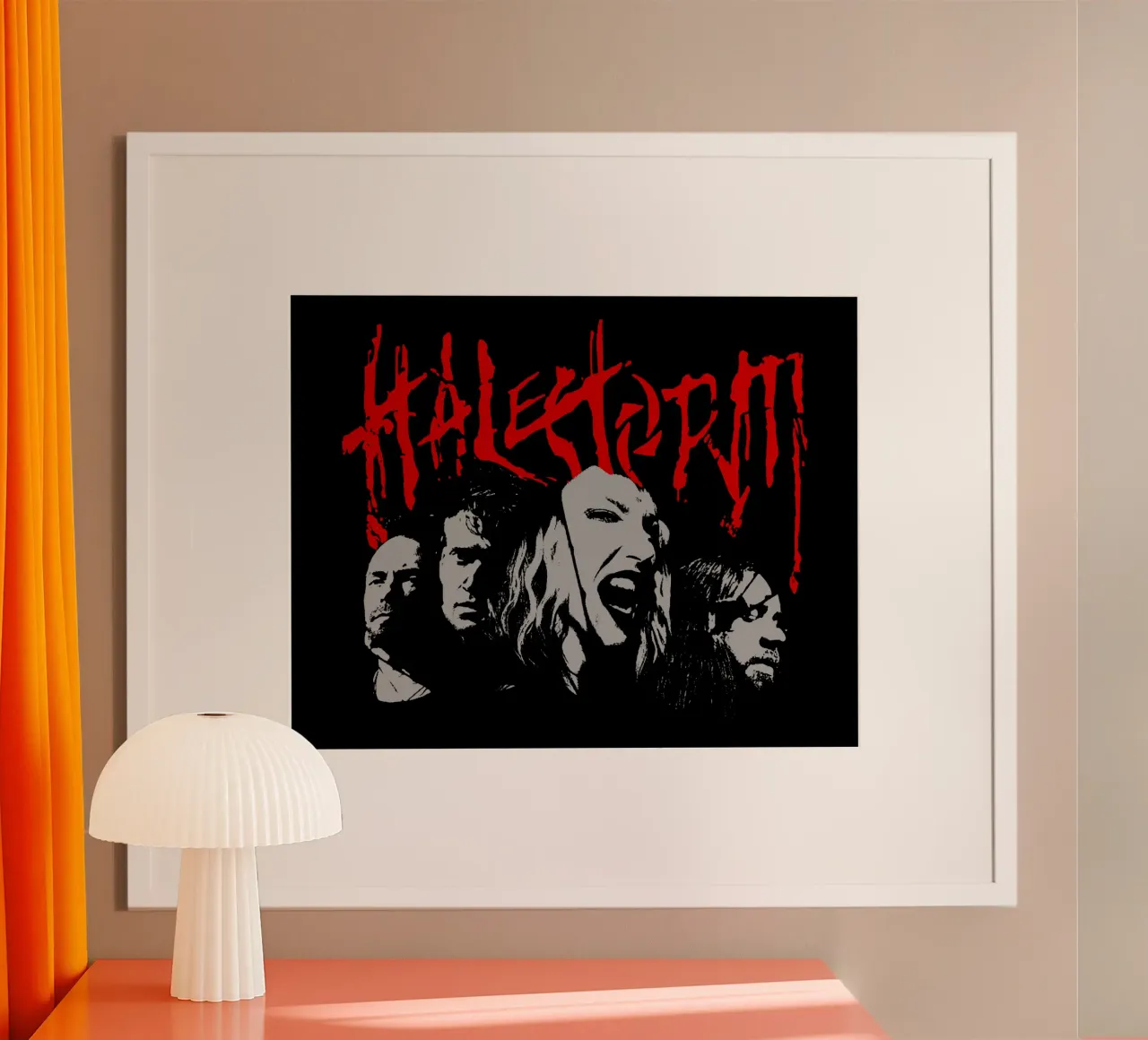 Banda di membri d'epoca Halestrom poster da https://www.juniqe.com/uk/shop/Henndraws