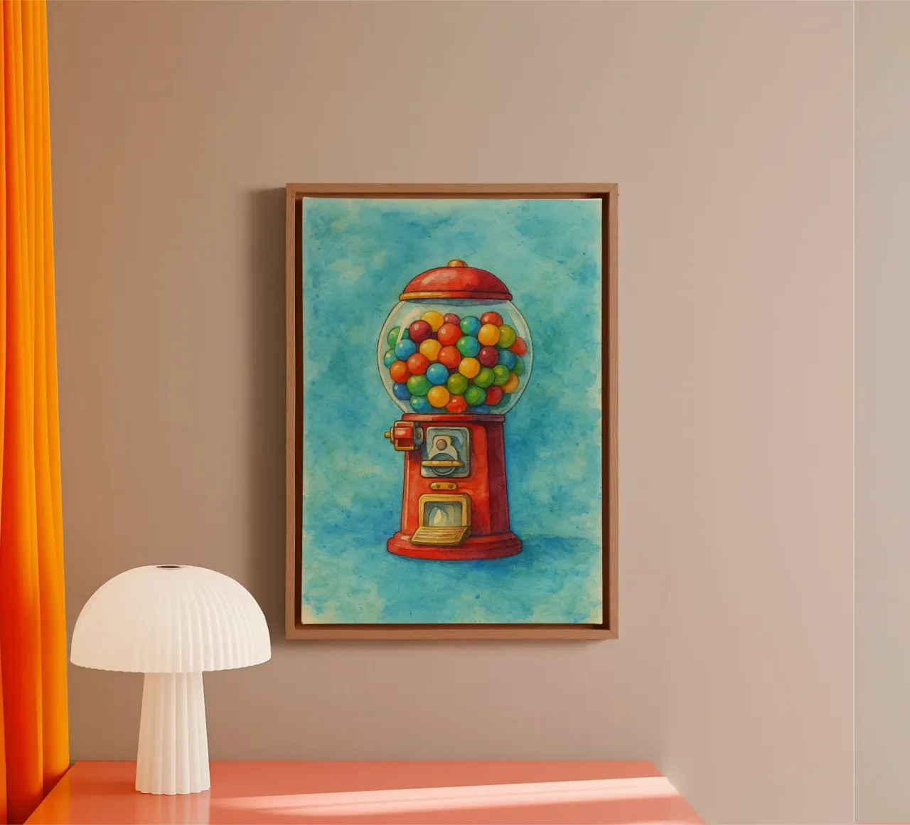 pieper pieper oud vintage schilderij canvas met Baklijst van kroocoot