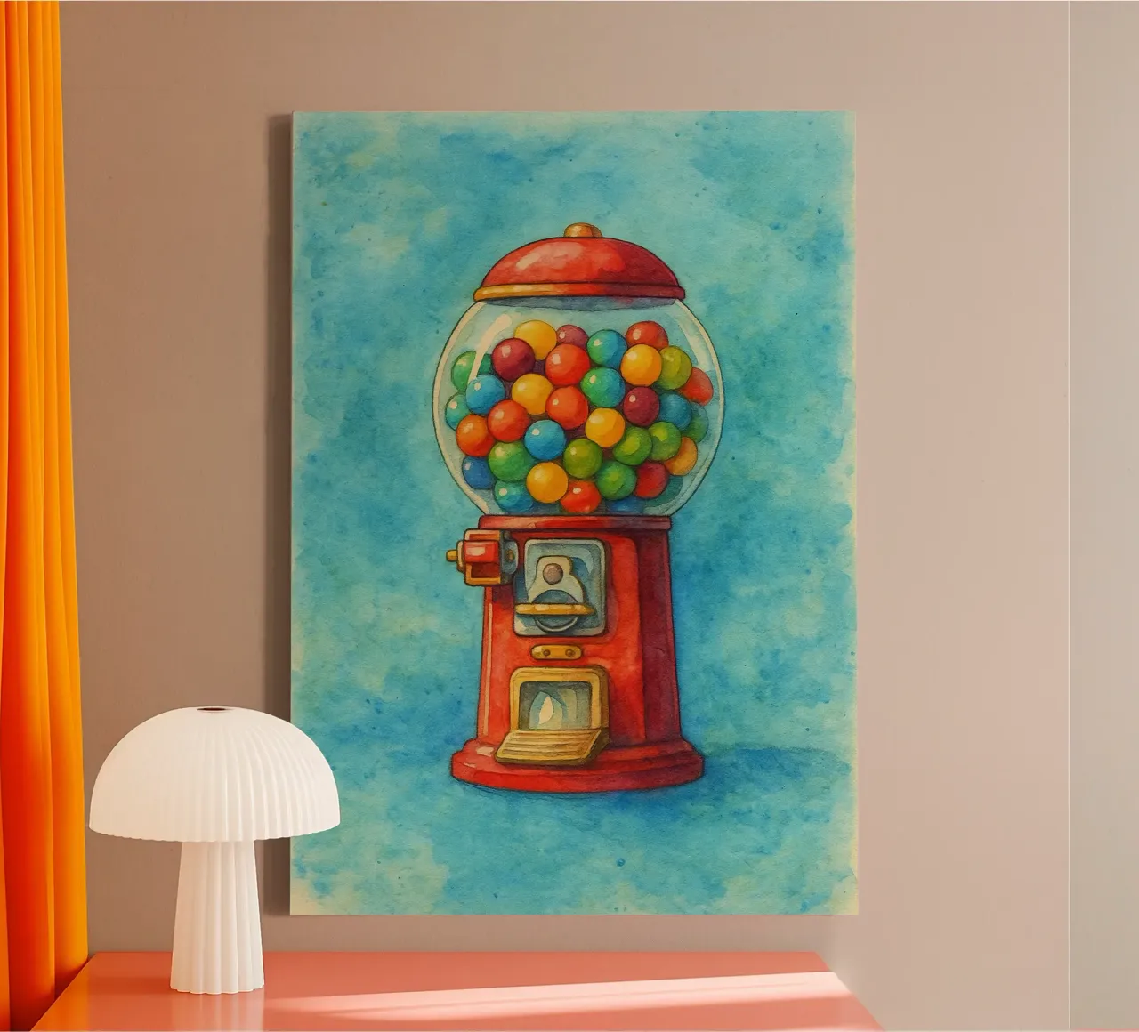 pieper pieper oud vintage schilderij canvas met Baklijst van kroocoot