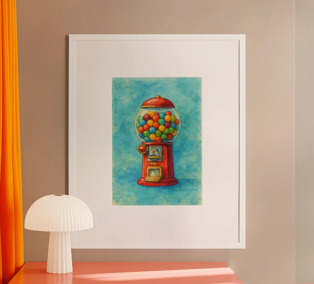 cercapersone vecchio quadro d'epoca poster con telaio in plastica da kroocoot