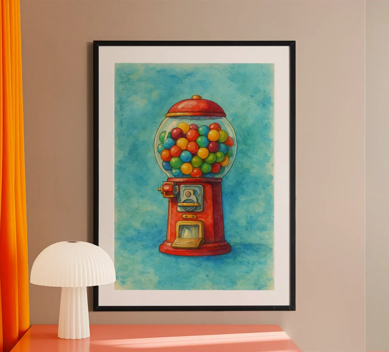 cercapersone vecchio quadro d'epoca poster con telaio in plastica da kroocoot