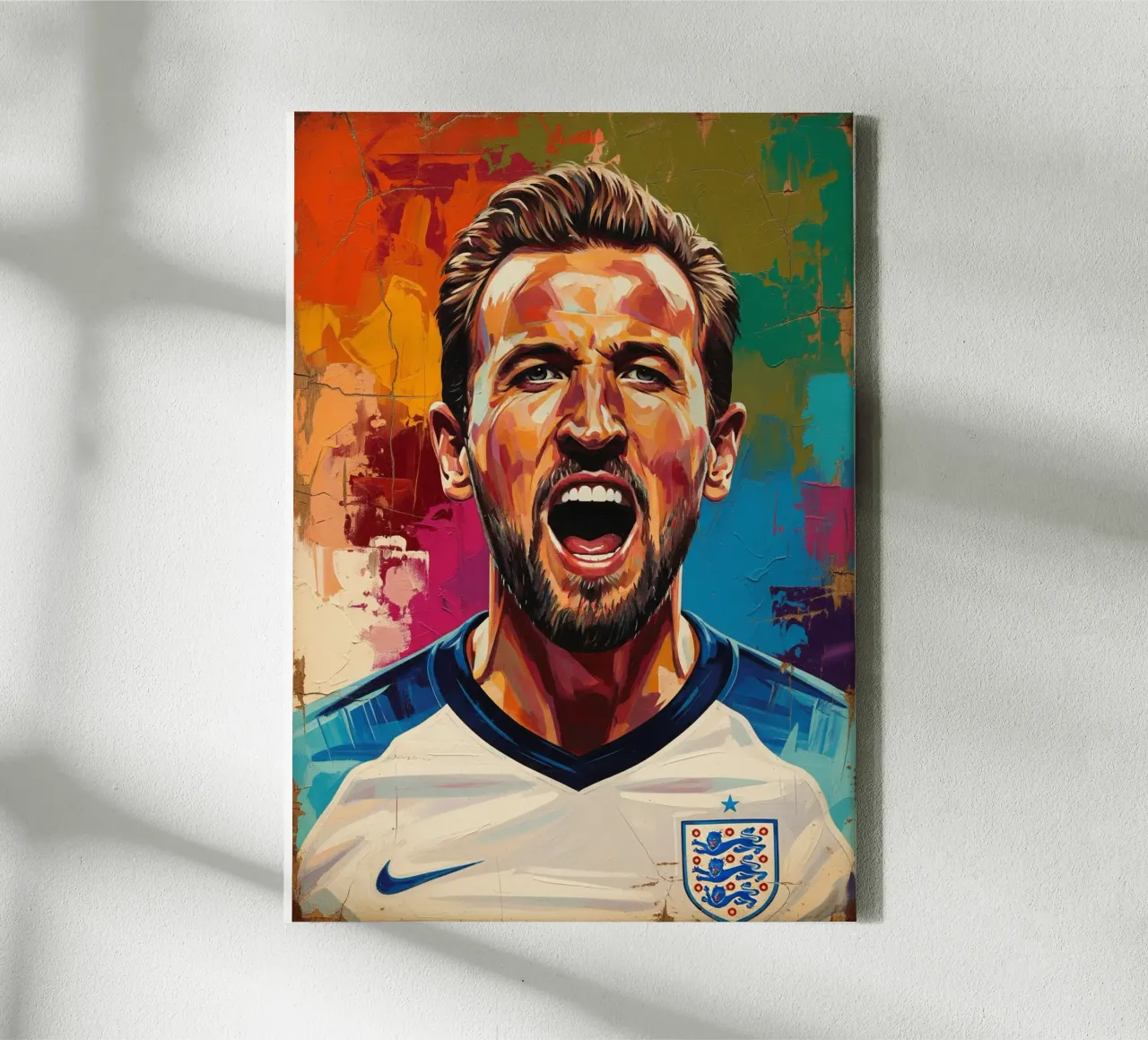 Harry Kane abstracte kunst canvas met Baklijst van Lembayung art