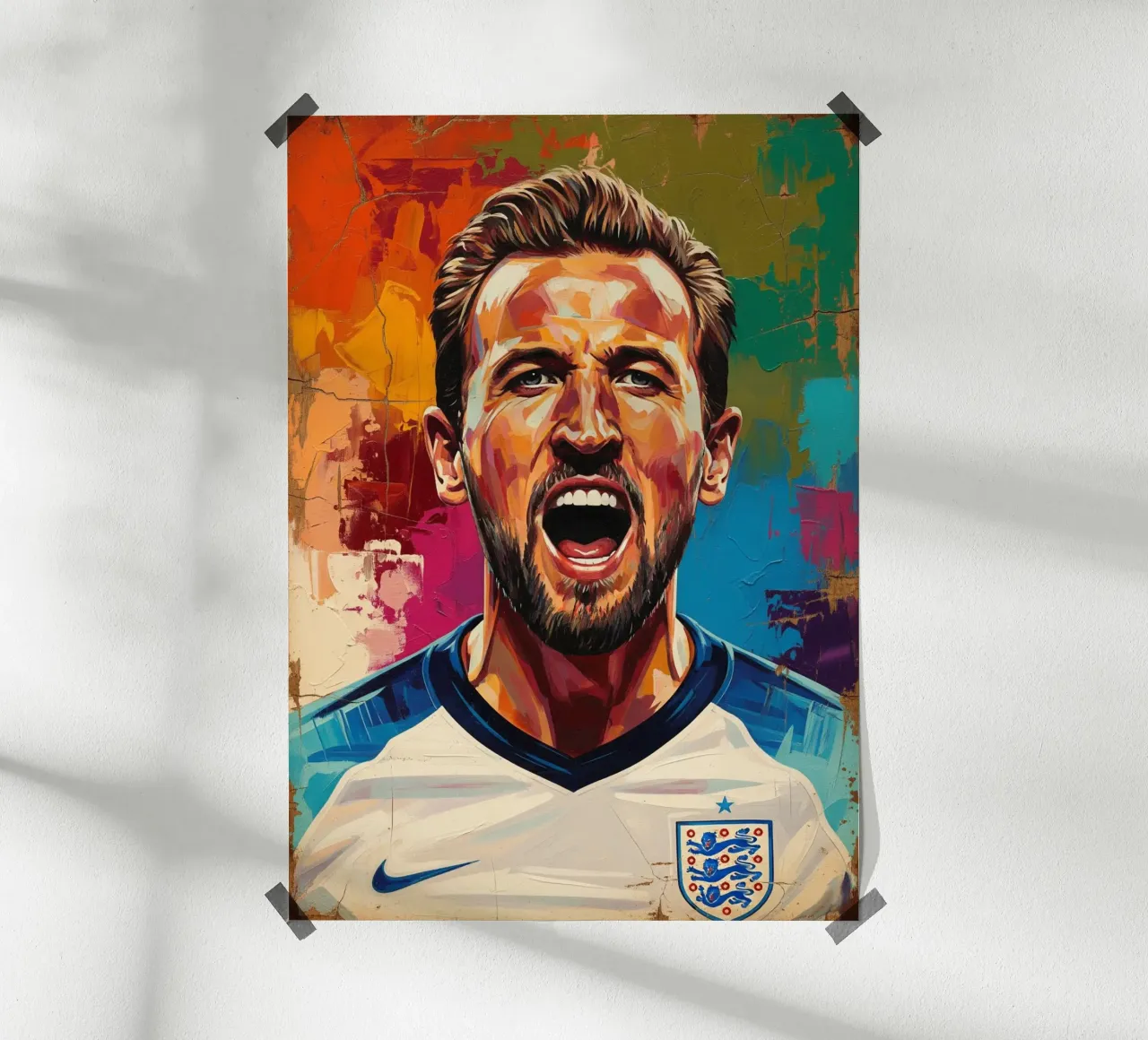 Harry Kane abstracte kunst poster van Lembayung art