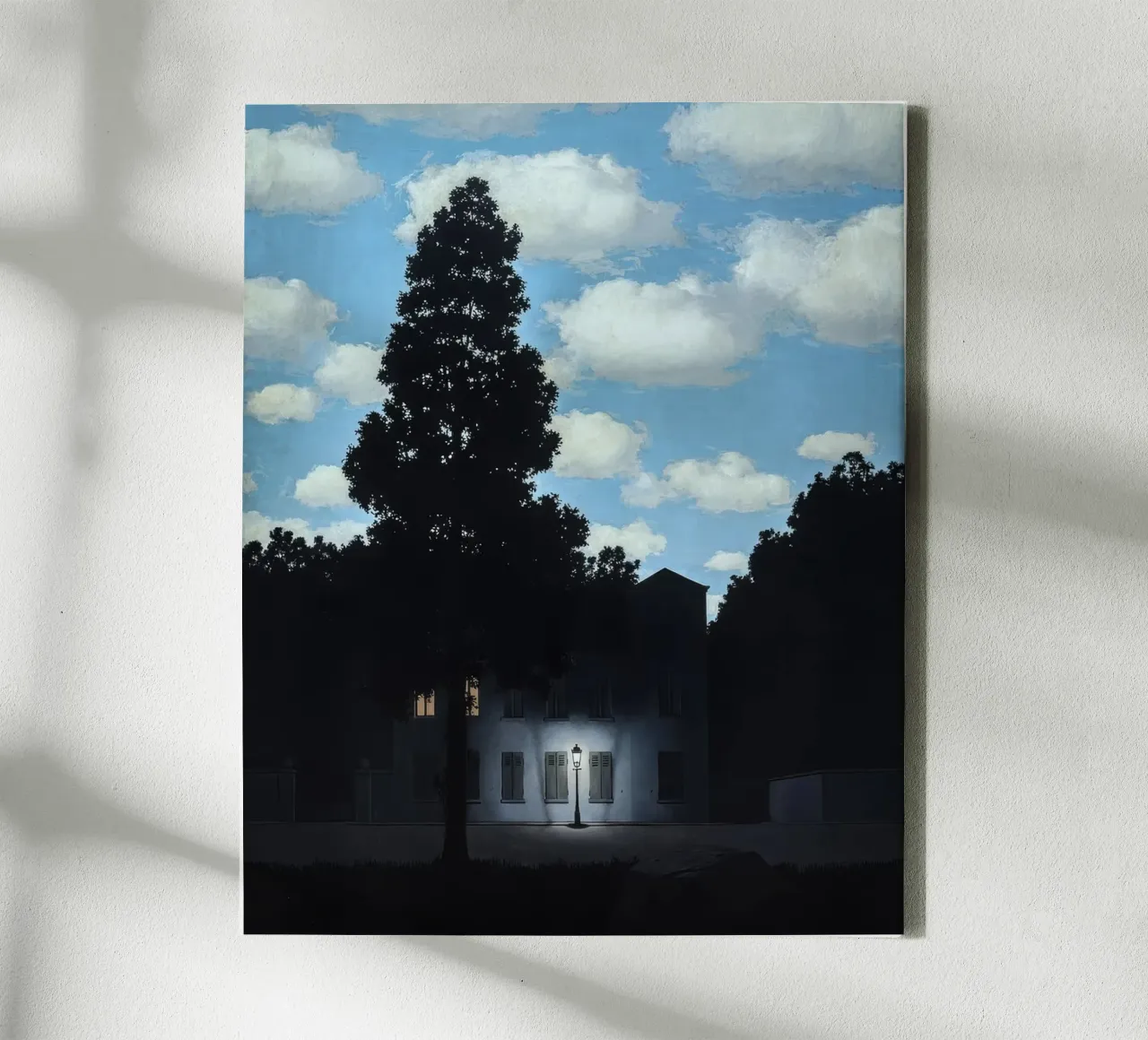 L'impero della luce, 1950 di Rene Magritte tela con Cornice a cassetta da TIGER JHONSON