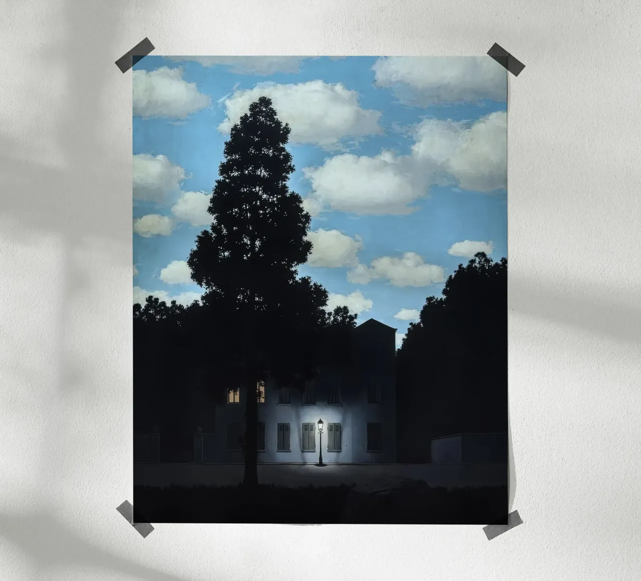 L'impero della luce, 1950 di Rene Magritte poster da TIGER JHONSON