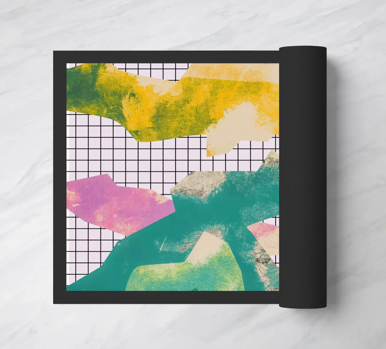 Abstract Color Blocks doormat by Metron