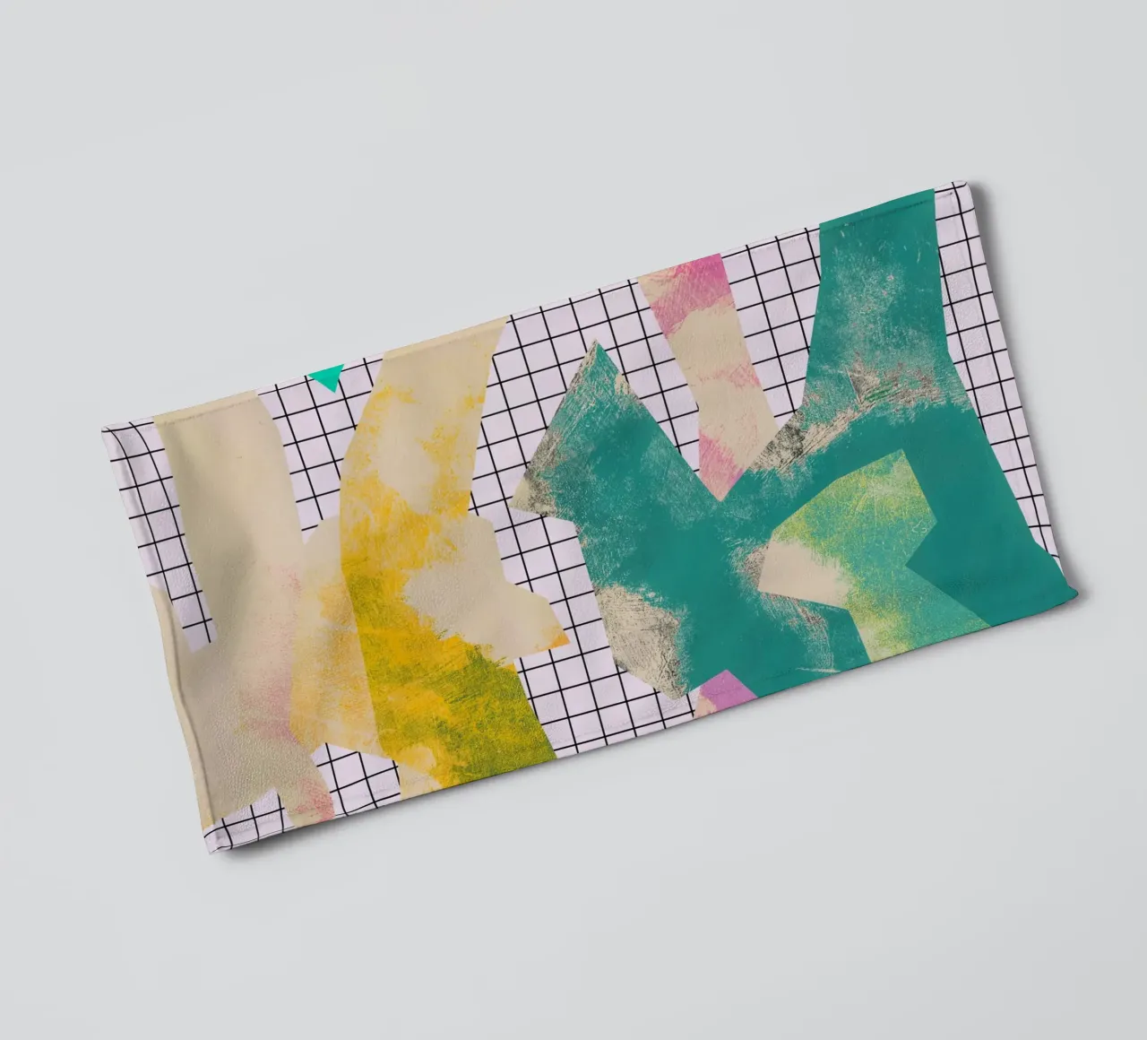 Abstract Color Blocks towel by Metron