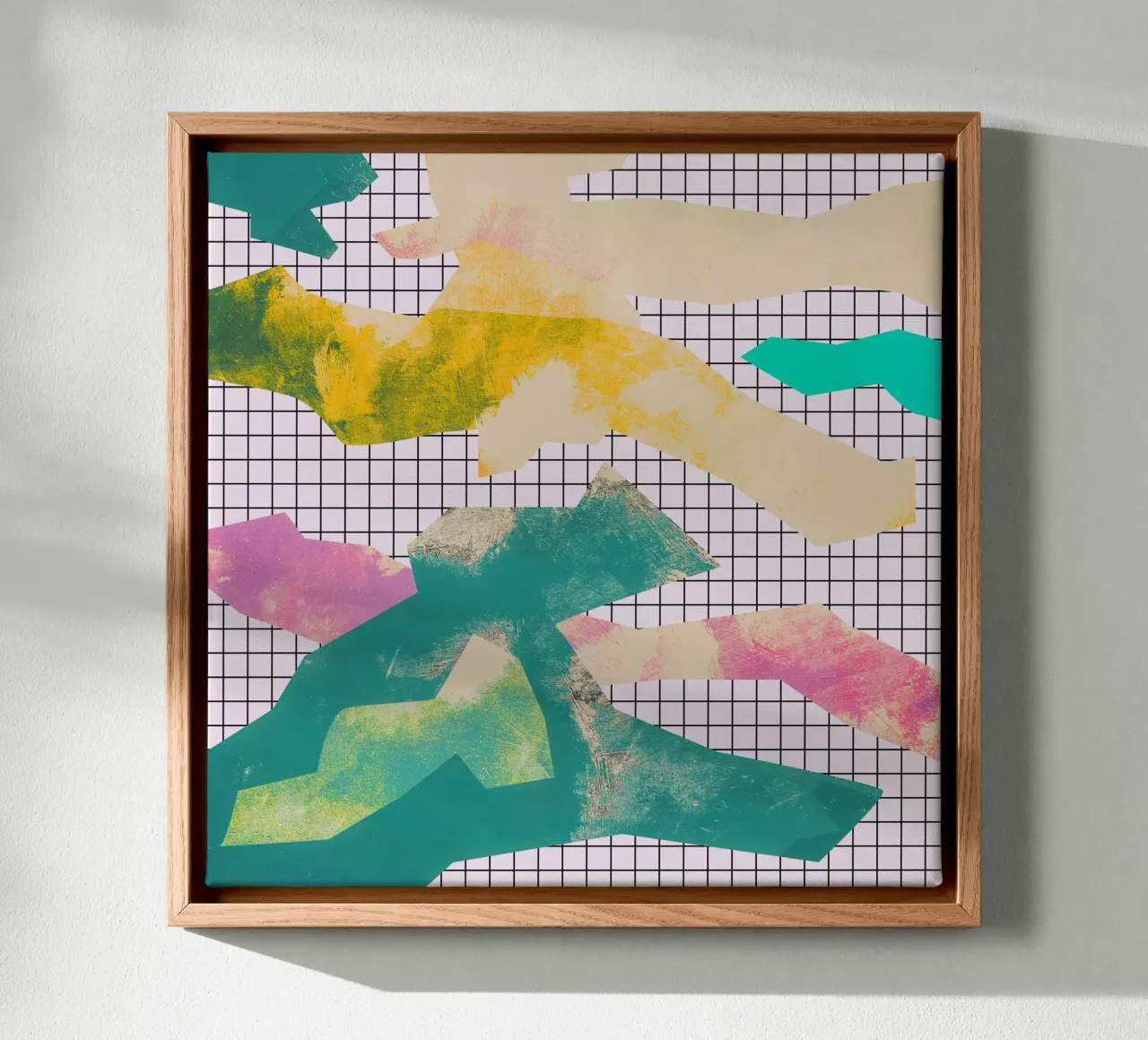 Abstract Color Blocks canvas by Metron