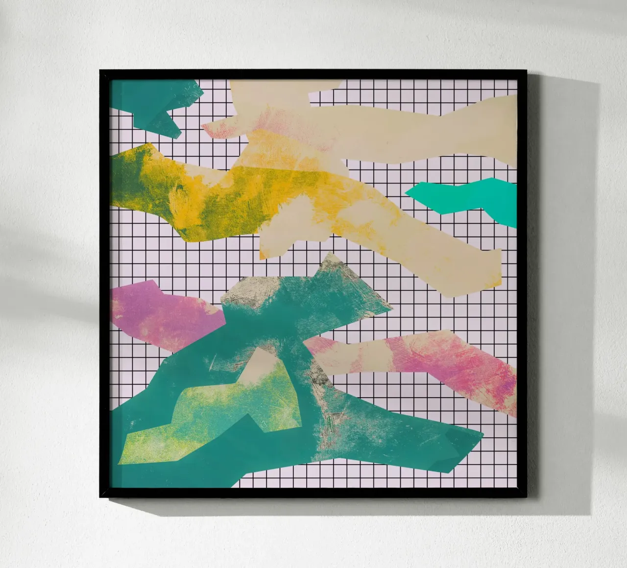 Abstract Color Blocks hahnemühle by Metron