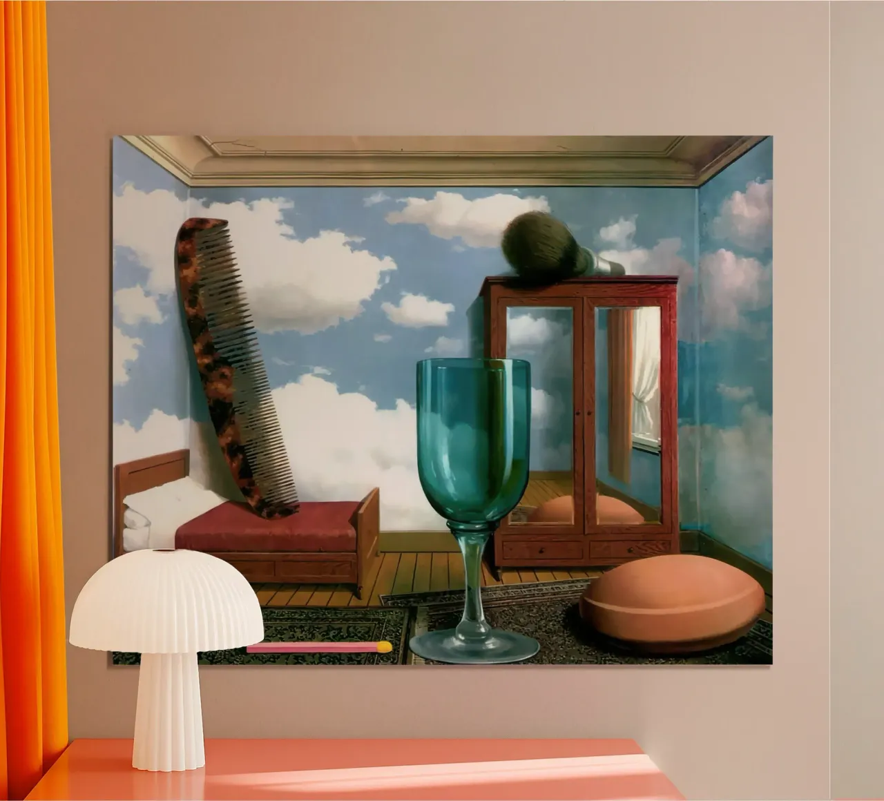 Personal Values, 1952 by Rene Magritte poster by TIGER JHONSON