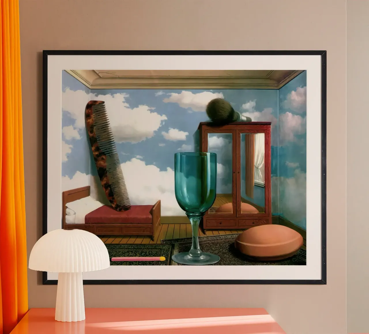 Personal Values, 1952 by Rene Magritte poster by TIGER JHONSON