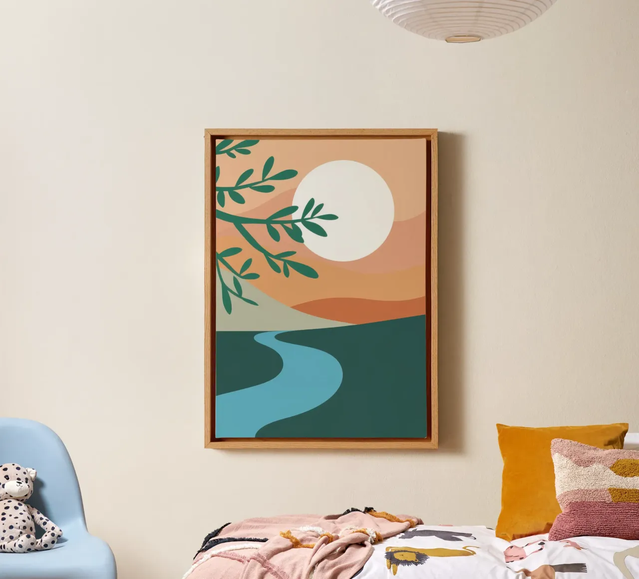 Riverbend Sun Serenity tela con Cornice a cassetta da Echo Saber