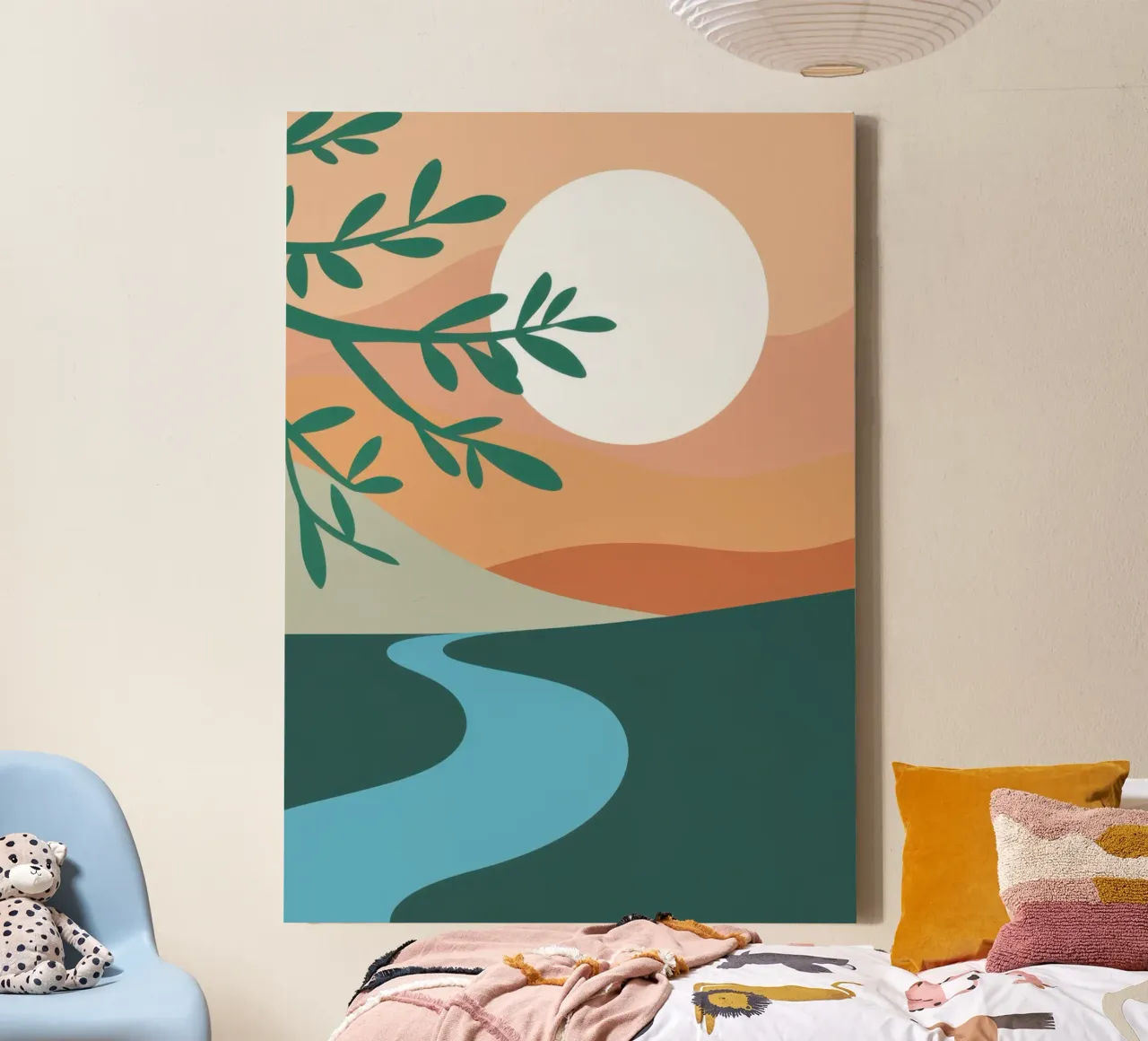 Riverbend Sun Serenity tela con Cornice a cassetta da Echo Saber
