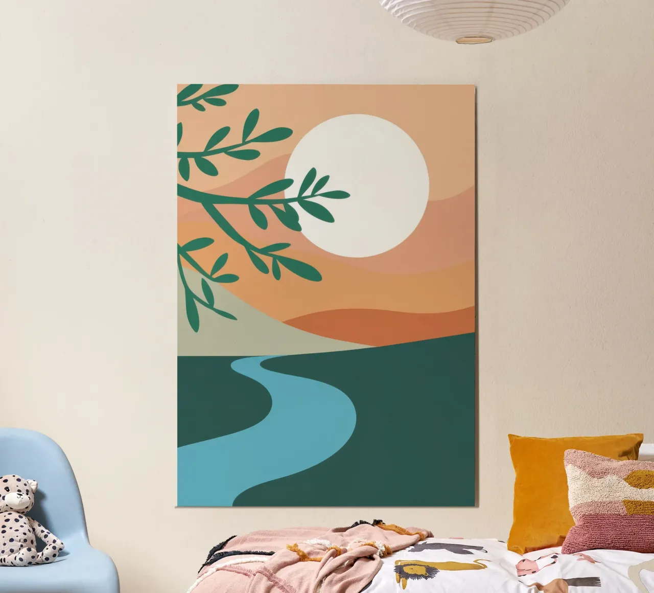 Riverbend Sun Serenity poster da Echo Saber