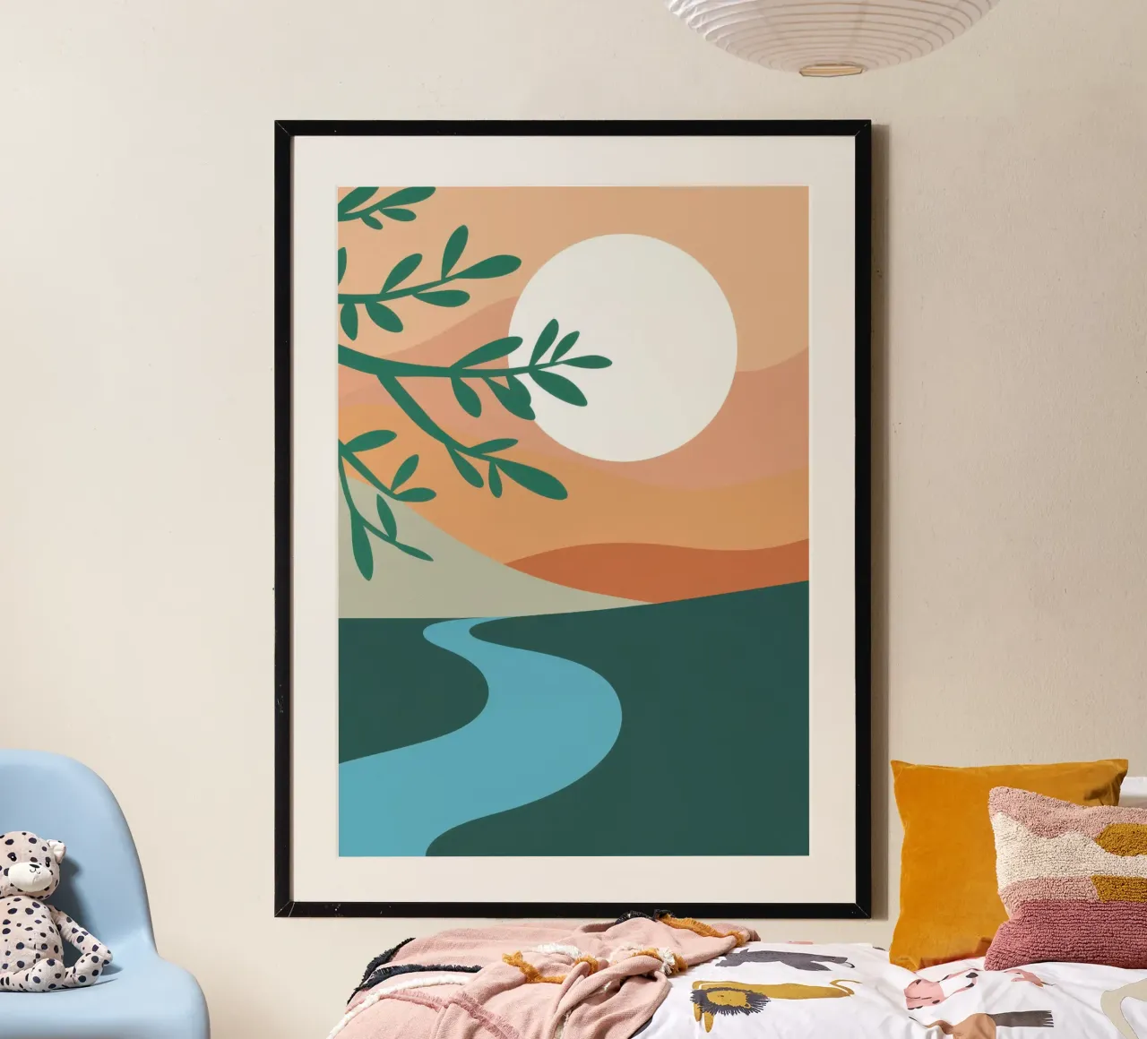 Riverbend Sun Serenity poster da Echo Saber