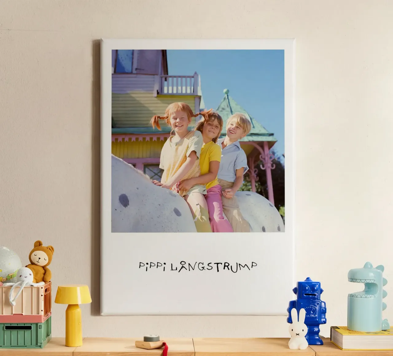 Pippi, Annika e Tommy tela con Cornice a cassetta da Earl Beeman